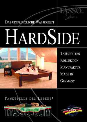 Hardside Wasserbett Broschüre